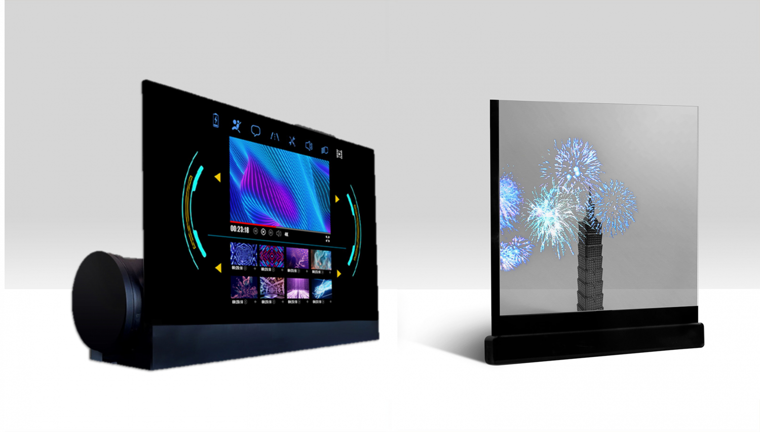 可卷式、折迭性、高透明